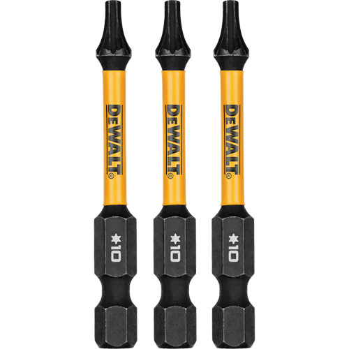 3-Piece FLEXTORQ&reg; Impact Screwdriving Bits, Torx, T-10, 1/4" Drive Nuna Depot Inc.
