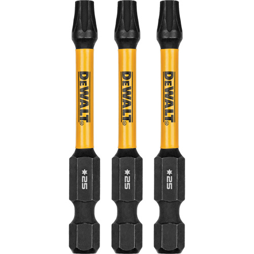 3-Piece FLEXTORQ&reg; Impact Screwdriving Bits, Torx, T-25, 1/4" Drive Nuna Depot Inc.