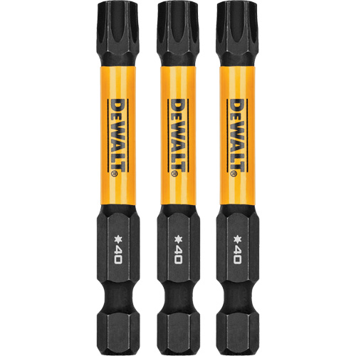 3-Piece FLEXTORQ&reg; Impact Screwdriving Bits, Torx, T-40, 1/4" Drive Nuna Depot Inc.