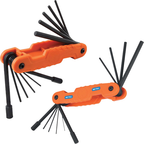 Pro Folding Hex Key Set, 21 Pcs., Metric & Imperial Nuna Depot Inc.