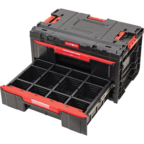 Arx&reg; 2-Drawer Toolbox, 23-1/10" x 15" x 13-2/5", Black Nuna Depot Inc.