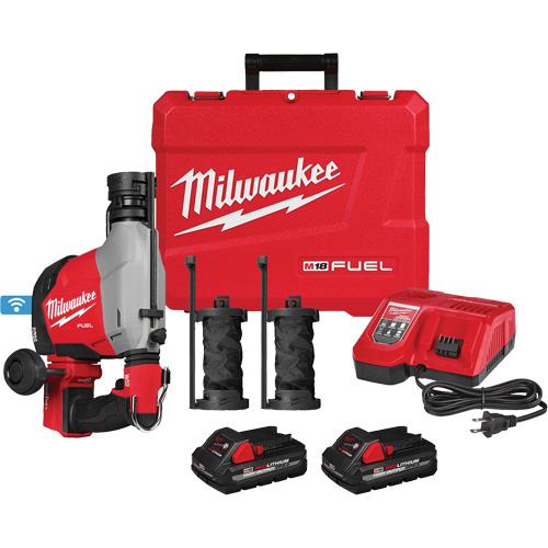 Marteau rotatif &agrave; la verticale FUEL avec extracteur de poussi&egrave;re int&eacute;gr&eacute;, 18 V, 5/8", 1310 tr/min Nuna Depot Inc.