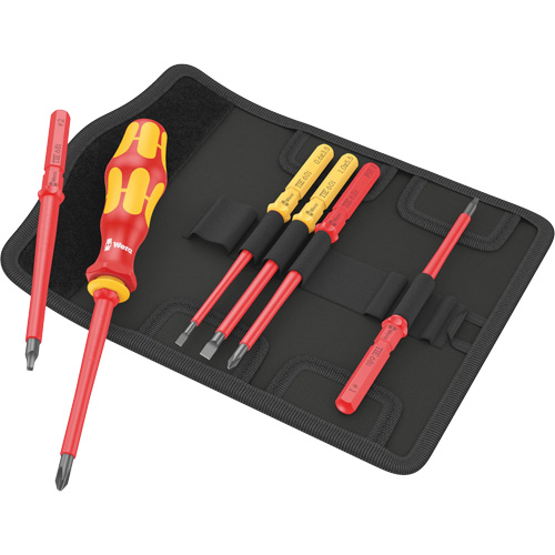 Kraftform Kompakt VDE 7 Imperial Bit-Holding Screwdriver & Blades, 1000 V, 6 Pcs Nuna Depot Inc.