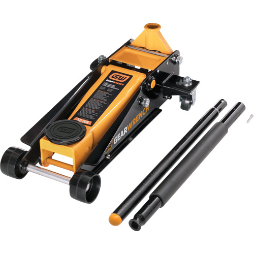 Heavy-Duty Floor Jack, 3 Ton(s) Capacity, 5-1/4" Lowered, 18-1/4" Raised, Manual Hydraulic Nuna Depot Inc.