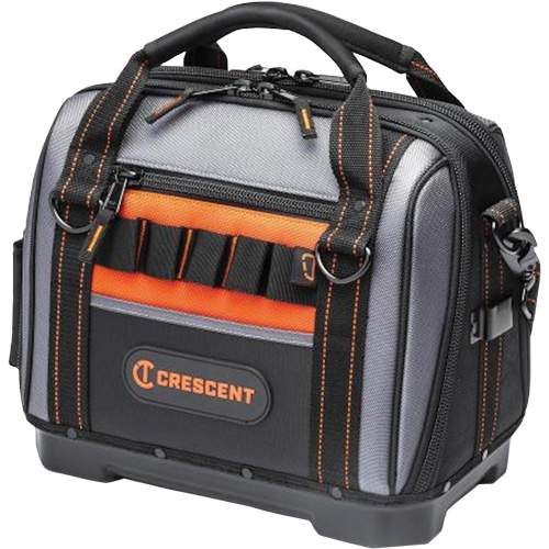 14" Tradesman Closed Top Tool Bag, Polyester, 32 Pockets, Black/Grey Nuna Depot Inc.