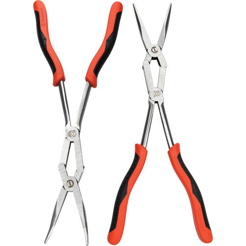 X2 Straight and Bent Long Nose Dual Material Plier Set, 2 Pieces Nuna Depot Inc.
