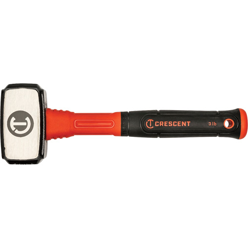 Drilling Hammer, 3 lbs., Fibreglass Handle, 4" L Nuna Depot Inc.