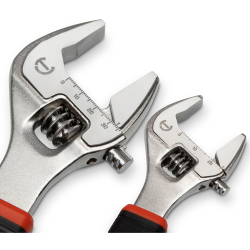Quick-Fit-Jaw Adjustable Wrench Set, Adjustable, 2 Pieces, Imperial and Metric Nuna Depot Inc.