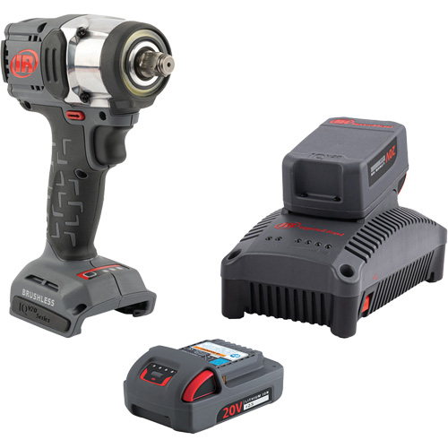 Compact Cordless Impact Wrench Kit, 20 V, 1/2" Socket Nuna Depot Inc.