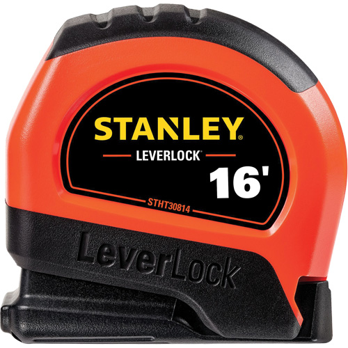 High-Visibility LEVERLOCK&reg; Tape Measure, 16', Imperial Graduations Nuna Depot Inc.