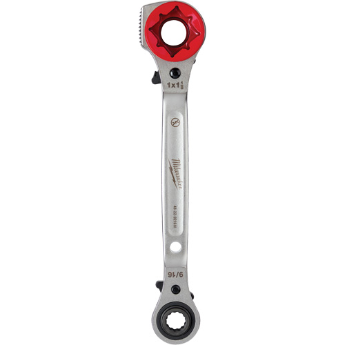 Cl&eacute; &agrave; cliquet 5 en 1 pour monteur de ligne avec face de frappe frais&eacute;e, Prise de 3/4"/1"/1-1/8", Poign&eacute;e Ergonomique Nuna Depot Inc.
