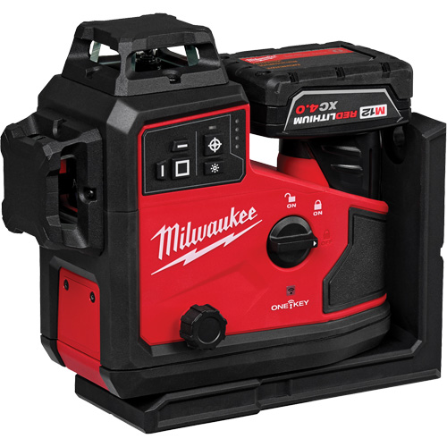 Laser vert &agrave; 3 plans sur 360° M12 avec r&eacute;cepteur et alignement automatique Nuna Depot Inc.
