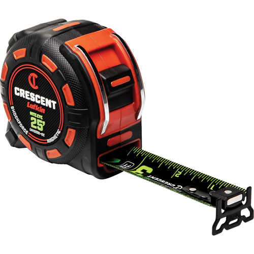 Shockforce NITE EYE Magnetic Tape Measure, 1-1/4" x 25', SAE Graduations Nuna Depot Inc.