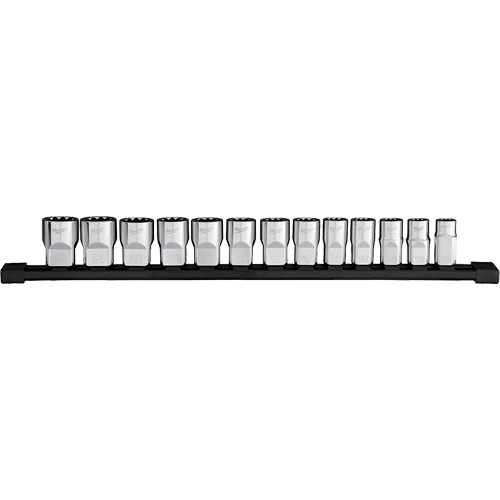 12-Point Metric Socket Set, 13 Pcs, 1/2" Drive Size Nuna Depot Inc.
