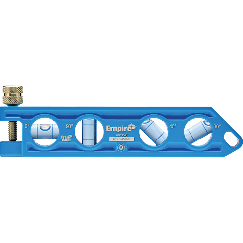 TRUE BLUE&reg; Die Cast Torpedo Level, 6" L, Aluminum, 4 Vials Nuna Depot Inc.