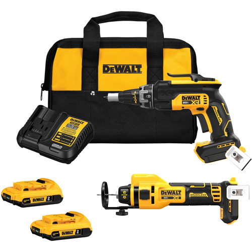 XR&reg; Brushless Drywall Screwgun & Cut-Out Tool Combo Kit, Lithium-Ion, 20 V Nuna Depot Inc.
