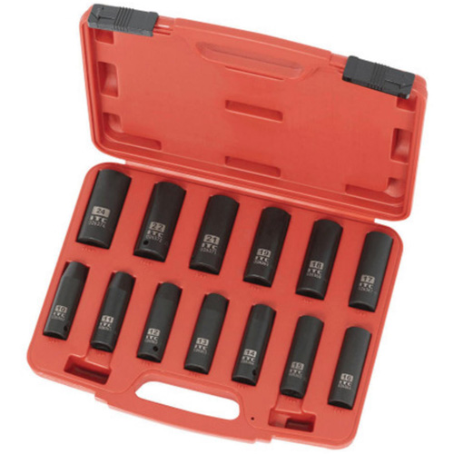 Jeu de douilles m&eacute;triques IPS-1312DM, 13 Mcx, Chocs, Prise de 1/2", Profond Nuna Depot Inc.