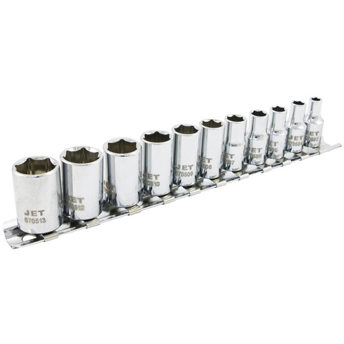 SS1411M-6 6-Point Metric Socket Set, 11 Pcs, 1/4" Drive Size Nuna Depot Inc.