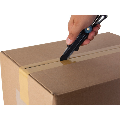 Couteau professionnel de 18 mm avec verrouillage &agrave; cliquet, Acier inoxydable, Robuste, Prise en Plastique Nuna Depot Inc.