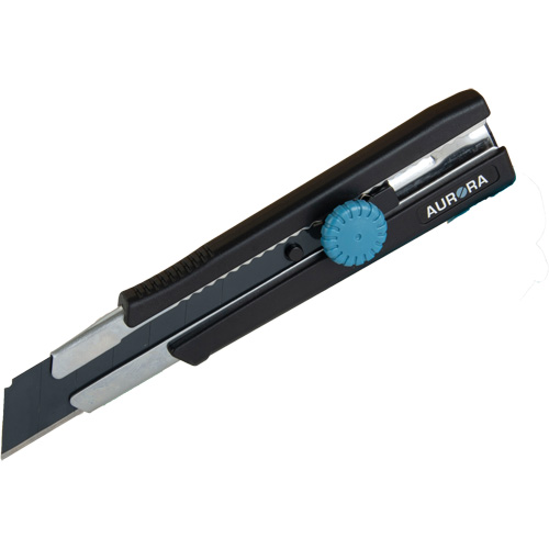 Couteau r&eacute;tractable de 25 mm, Acier inoxydable, Robuste, Prise en Caoutchouc Nuna Depot Inc.