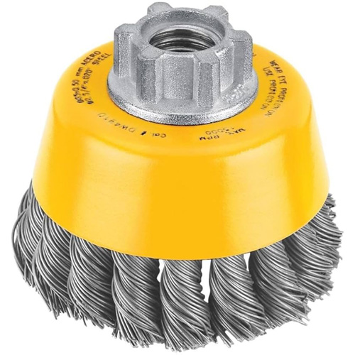 Brosse boisseau en fil de carbone torsad&eacute; &agrave; haute performance, 3" dia. x 5/8"-11 arbre Nuna Depot Inc.