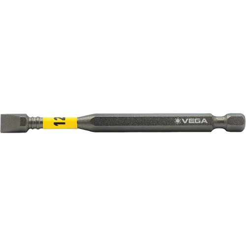 Impactech&reg; Power Bit, Slot, 12F-14R Tip, 1/4" Drive Size, 3-1/2" Length Nuna Depot Inc.