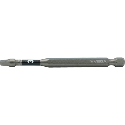 Impactech&reg; Power Bit, Square, #3 Tip, 1/4" Drive Size, 6" Length Nuna Depot Inc.