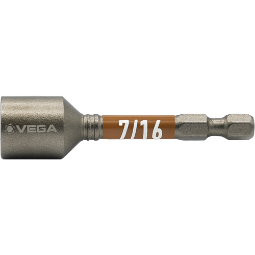 Tourne-&eacute;crou Impactech, Embout 7/16", Prise 1/4", 2-9/16" lo, Magn&eacute;tique Nuna Depot Inc.