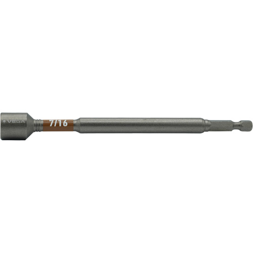 Impactech&reg; Nut Driver, 7/16" Tip, 1/4" Drive, 6" L, Magnetic Nuna Depot Inc.