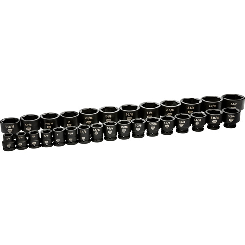 Jeu de douilles SAE &agrave; 6 pans, 29 Mcx, Chocs, Prise de 3/4" Nuna Depot Inc.