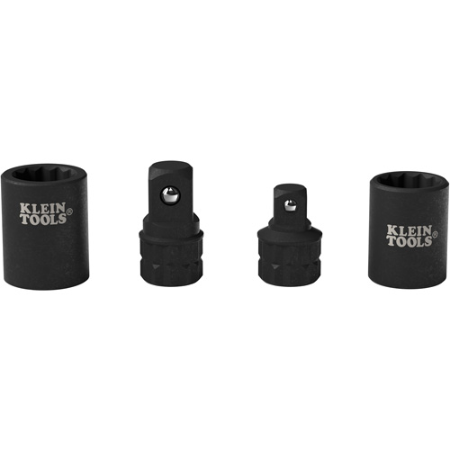 4-Piece KNECT Socket Wrench Adapter Set, Impact, 1/2"/3/8" Drive, 1/2"/3/8" Socket, 0.98" L, Ball Nuna Depot Inc.