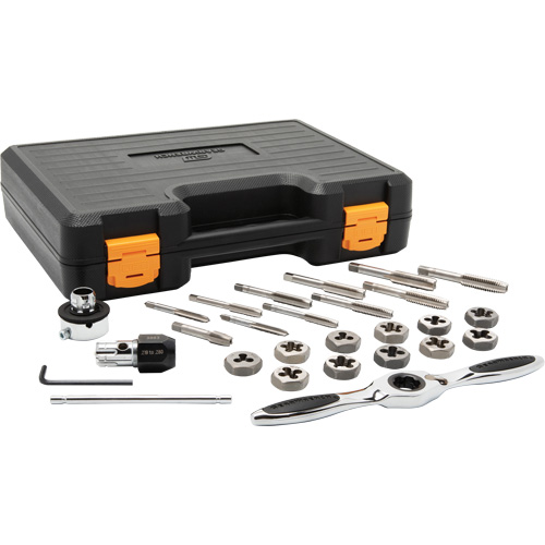 SAE Ratcheting Tap & Die Set, 27 Pieces Nuna Depot Inc.