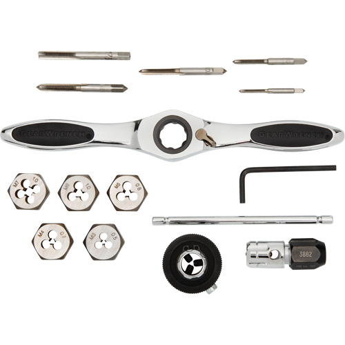 Metric Ratcheting Tap & Die Set, 15 Pieces Nuna Depot Inc.