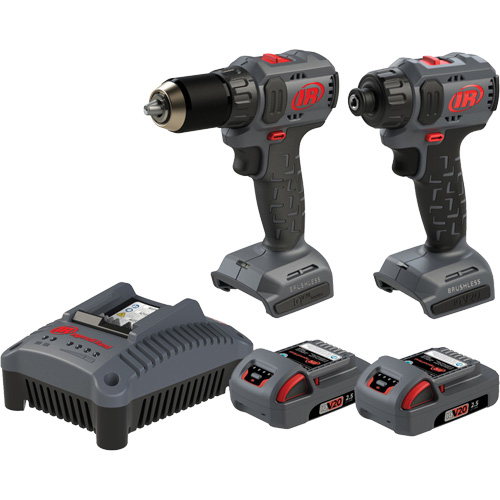 Compact Drill & Screwdriver Cordless Combo Tool Kit, Lithium-Ion, 20 V Nuna Depot Inc.