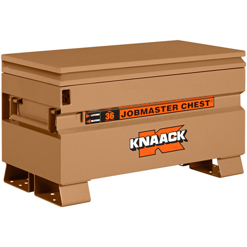 Model 36 Jobsite Chest with Padlock, 36" x 19" x 21-1/2", Steel, Tan Nuna Depot Inc.