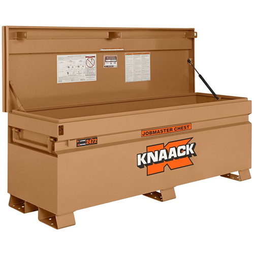 Model 2472 Jobsite Chest with Padlock, 72" x 24" x 28-1/4", Steel, Tan Nuna Depot Inc.