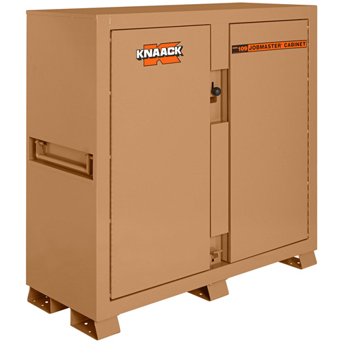 Model 109 Jobsite Cabinet with Padlock, Steel, 47.5 Cubic Feet, Tan Nuna Depot Inc.