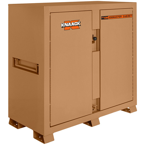 Model 139 Jobsite Cabinet with Padlock, Steel, 59.4 Cubic Feet, Tan Nuna Depot Inc.