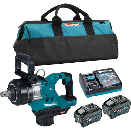 40Vmax XGT Brushless Short Anvil Impact Wrench Kit, 40 V, 1" Socket Nuna Depot Inc.