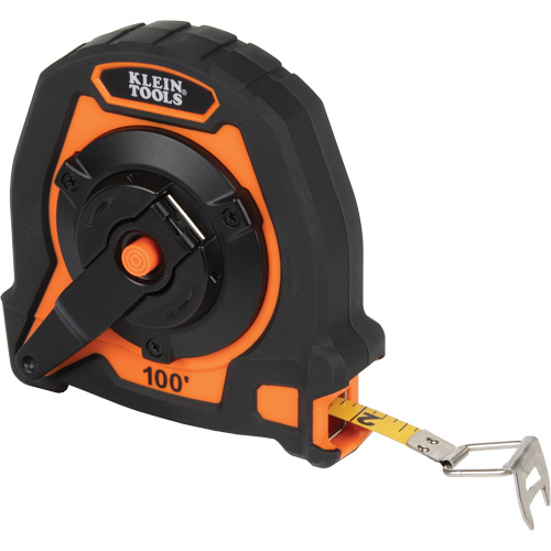 Closed Reel Long Tape Measure, 10 mm x 100', Imperial Graduations Nuna Depot Inc.