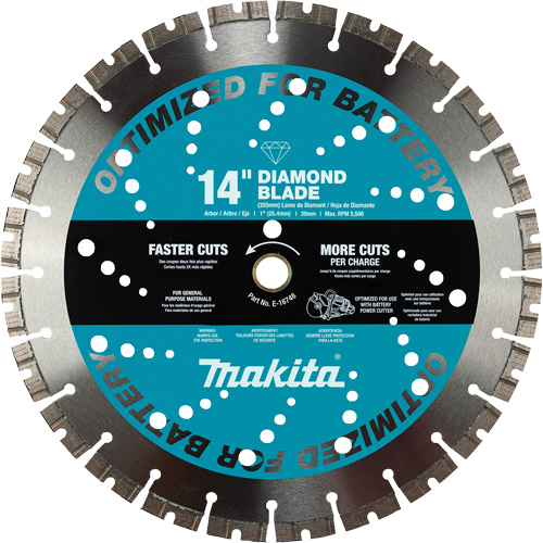 General Purpose Thin Kerf Diamond Blade, 14", Brick/Concrete/Stone Use Nuna Depot Inc.