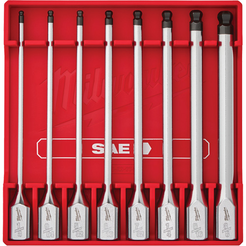Long SAE Bit Socket Set, Hex Ball, 3/8" Drive, 8 Pcs Nuna Depot Inc.