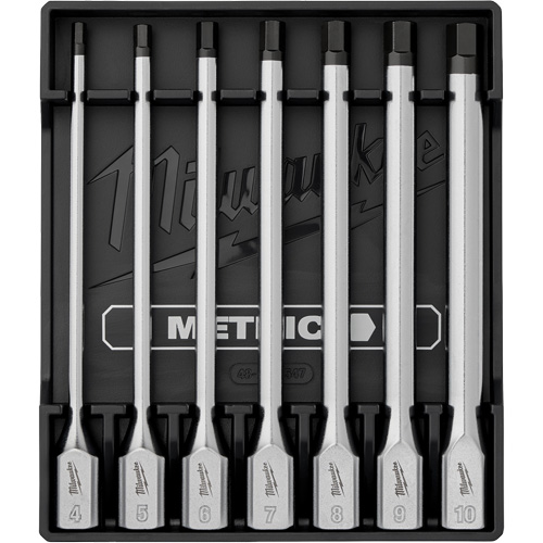 Long Metric Bit Socket Set, Hex, 3/8" Drive, 7 Pcs Nuna Depot Inc.