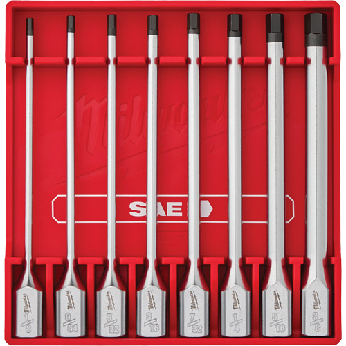 Long SAE Bit Socket Set, Hex, 3/8" Drive, 8 Pcs Nuna Depot Inc.