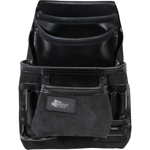 Sac robuste Phantom pour clous et outils, Cuir, 10 pochettes, Noir Nuna Depot Inc.