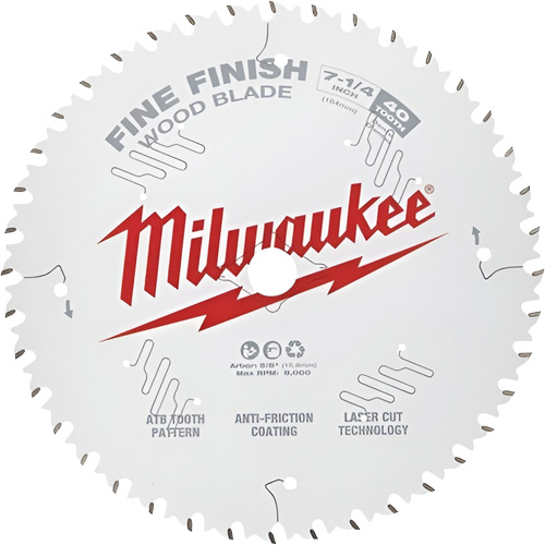 Fine Finish Circular Saw Blades, 7-1/4", 40 Teeth, Wood Use Nuna Depot Inc.