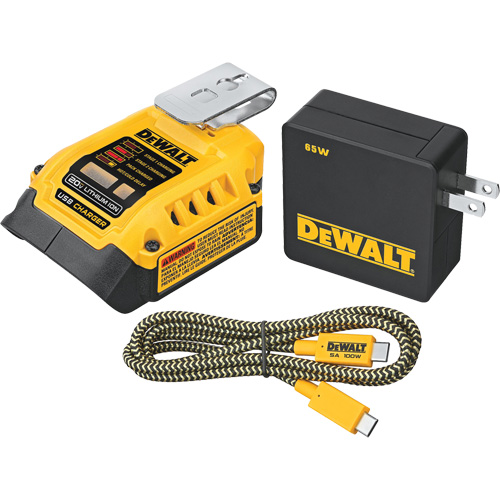 MAX*/FLEXVOLT &reg; 5 Amp USB Charging Kit, 20 V, Lithium-Ion Nuna Depot Inc.