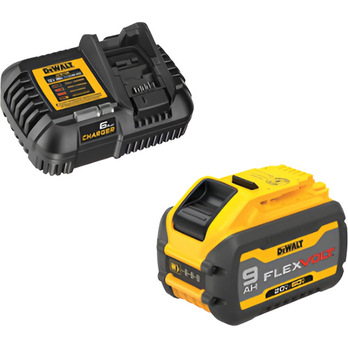 Ensemble de bloc-pile et chargeur MAX FLEXVOLT, Lithium-ion, 20 V/60 V, 9 Ah Nuna Depot Inc.