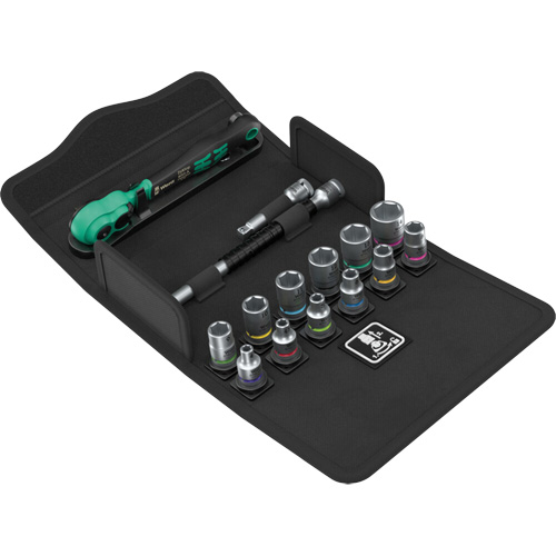 Jeu de cl&eacute; &agrave; cliquet SA 13 Zyklop Comfort avec levier dinversion, 15 Mcx, Prise de 1/4" Nuna Depot Inc.