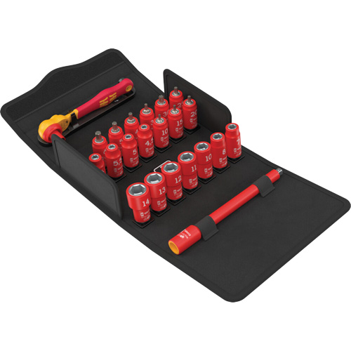 Jeu de cl&eacute; &agrave; cliquet SA VDE 1 Zyklop isolant avec levier dinversion Nuna Depot Inc.